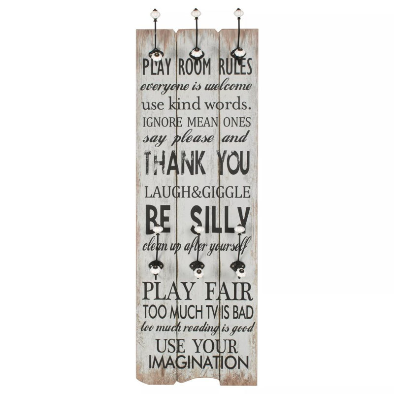 Dossett Wall 6 - Hook Wall Mounted Coat Rack