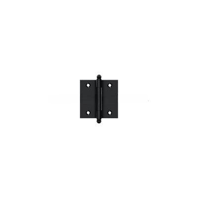 Charnière 2 1/2 po x 2 1/2 po Deltana CH2525U19 avec embouts sphériques peints en noir