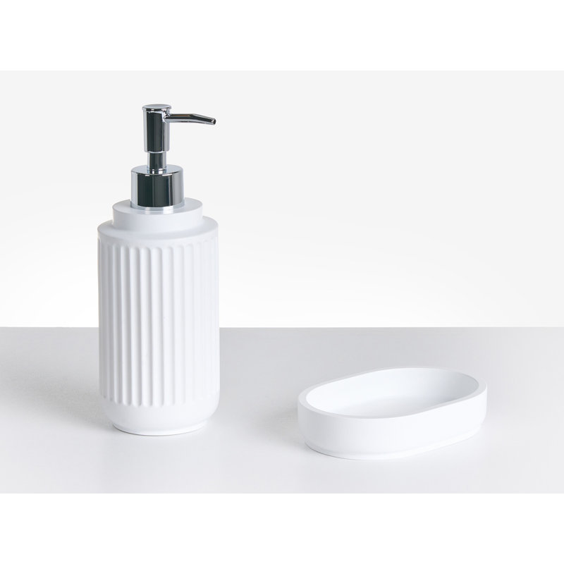 Bathroom Accessory Set, White