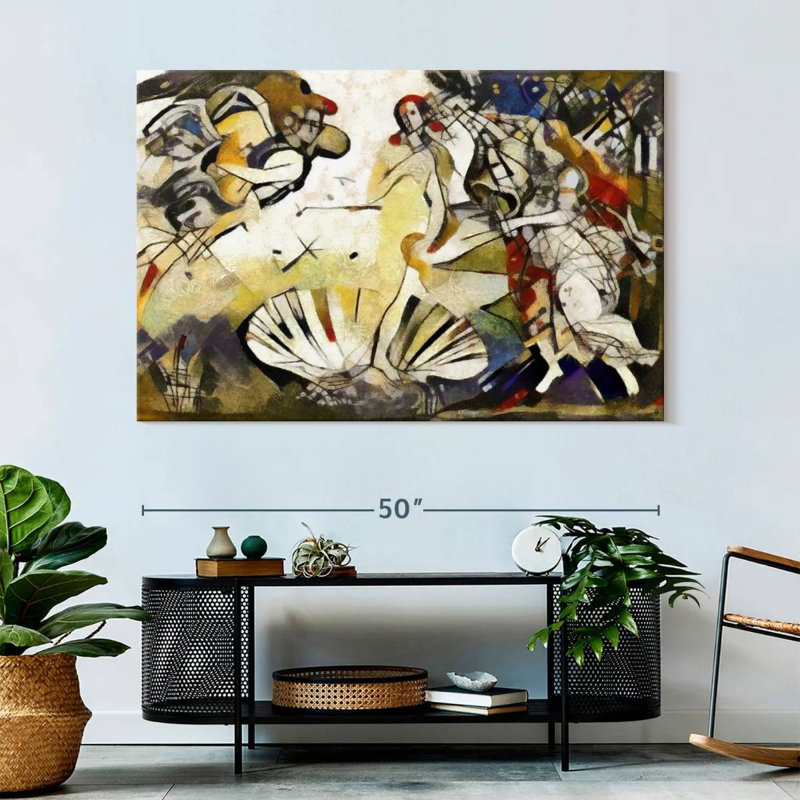 Avery Abstract Birth Of Venus, 34" H x 51" W