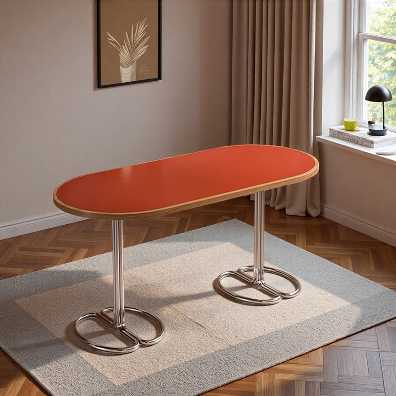 Bureau pratique et exquis rouge vif, H 29,52 po x l 55,11 po x P 31,49 po