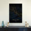 Tbilisi Golden City Map Abstract Minimalist Modern City Wall Art Print 1 Piece Wrapped Canvas Wall Art-818413527