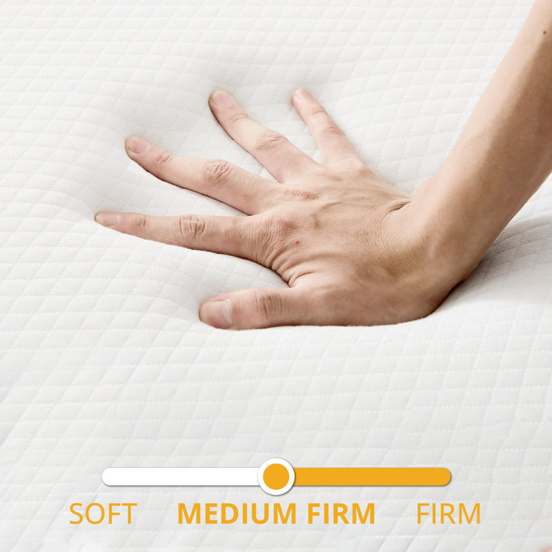 Matelas pliant en mousse à mémoire de forme, surmatelas pliable à trois volets, avec housse de refroidissement, 4"