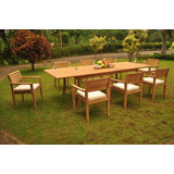 Loehr Outdoor 11 - Piece Teak Dining Set