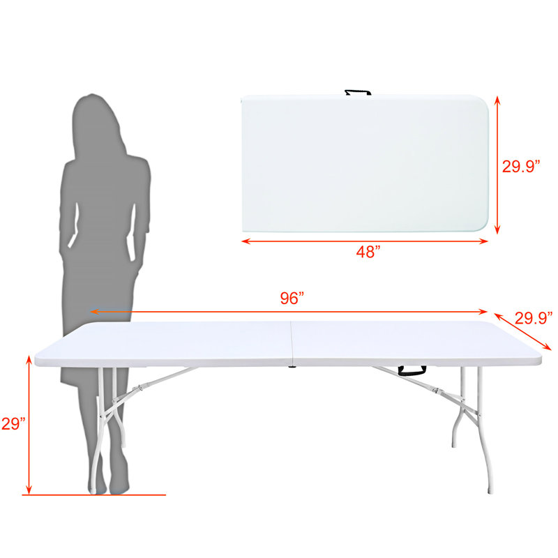Table de camping portable pliante, Blanc