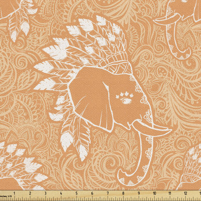 Fiedler Hat with Feathers and Ornaments Fabric
