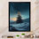 «Snowy Serenity Pinetree I», reproduction d'art sur toile