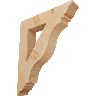 Support lisse 3 1/2 po x P 22 po x H 26 po, sapin Douglas