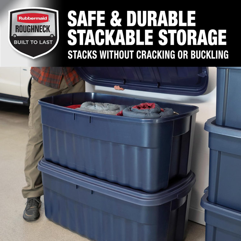 Rubbermaid Roughneck Storage Totes with Lids