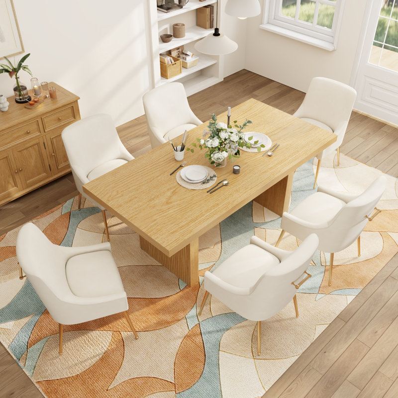Ensemble de salle à manger 7 pièces, Beige