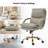 Pell Swivel Tilting Leather Upholstered Office Chair with Adjustable Height-296613963