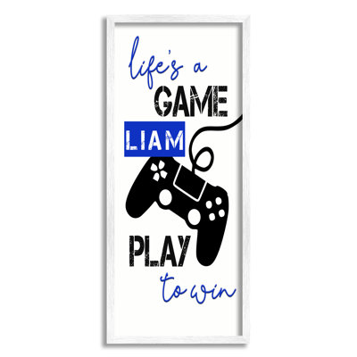 Art mural personnalisé Life's A Game cmw-125