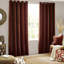 Heavy Chenille Room Darkening Eyelet Curtains-91668120-91668135