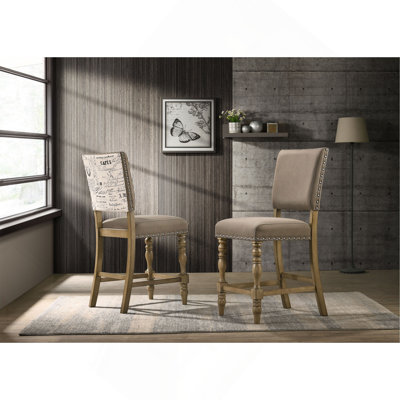 Chaise de salle à manger à hauteur de comptoir Script