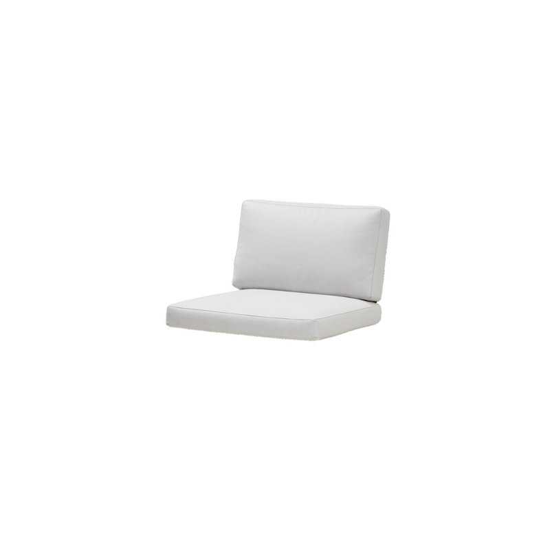 Connect 58.3" Wide Outdoor Wicker Loveseat with Cushions, Right Hand Facing, Taupe