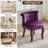 Tufted Upholstered Velvet Vanity Chair with Solid Wood Legs-291756797