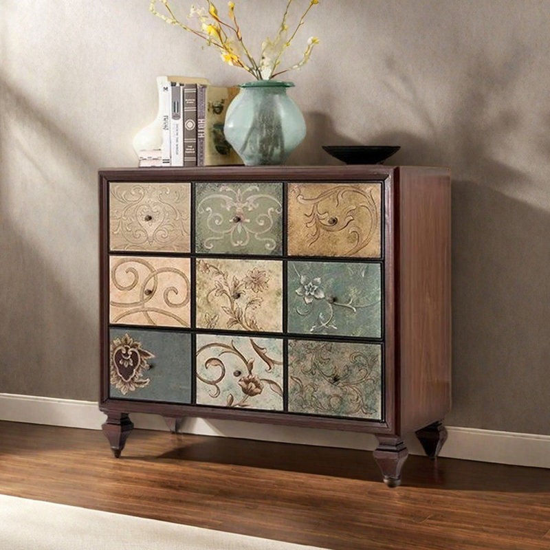 American style painted drawer accent chest