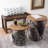 Mcgowen Nesting End Table Set, with Storage - Round Living Room Tables with Metal Frame and Wood Top for Home, Playroom, and Office-44842582