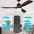 Bilon 52" Classic Wood Ceiling Fan with LED Light Kit, 3 Light Tone and 3 Fan Speed Remote Control-1742832199