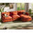 115'' Modular Sectional Sofa, L-Shape Comfy Cloud Couch With Movable Ottoman-747715246