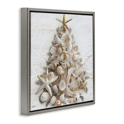 Beachy Shiplap Christmas Tree Floating Frame, design by Sasha