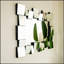 Miroir mural décoratif carré en polyuréthane de 30 po d'épaisseur, idéal pour les intérieurs modernes et polyvalent