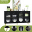 Buffet à portes en acrylique - grand placard de rangement pour la cuisine, le salon noir et pratique, style moderne et polyvalent avec espace autoportant