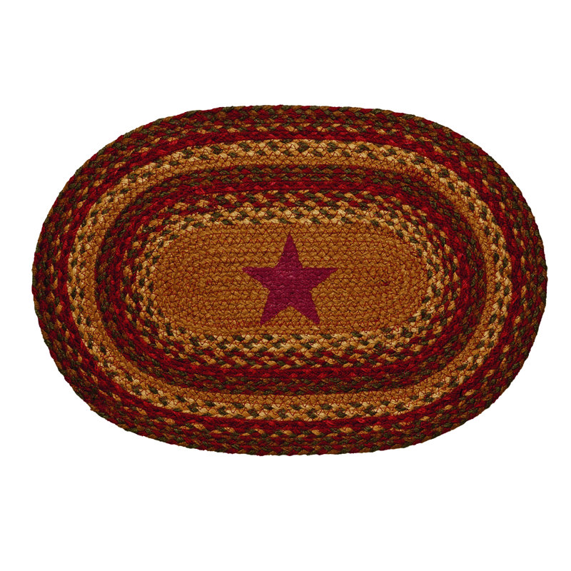 Tapis Fredkin, Brun / Rouge / Vert