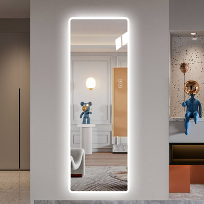 Miroir pleine grandeur avec miroir lumineux