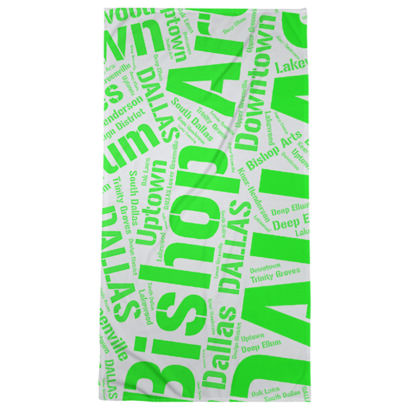 Bath Towel, Green, Poly/Cotton, Dallas