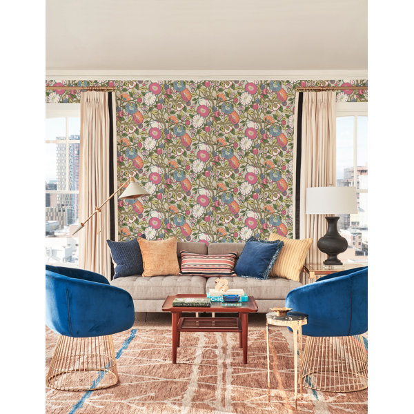 York Wallcoverings Floral Roll & Reviews | Wayfair