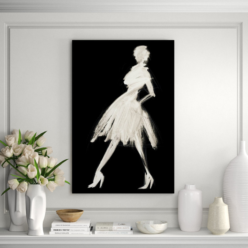 Fierce Print by Emma Brooks, Image Brush Gel, 45" H x 30" W