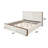 Kaleea Upholstered Queen Bed in Beige and Walnut