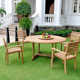 Ialiyah 59.4'' Round 4 - Person Outdoor Dining Set
