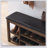 Height-Adjustable Long Shoe-Changing Bench with Concealed Storage and Comfortable Seating, Perfect for Entryways and Foyers