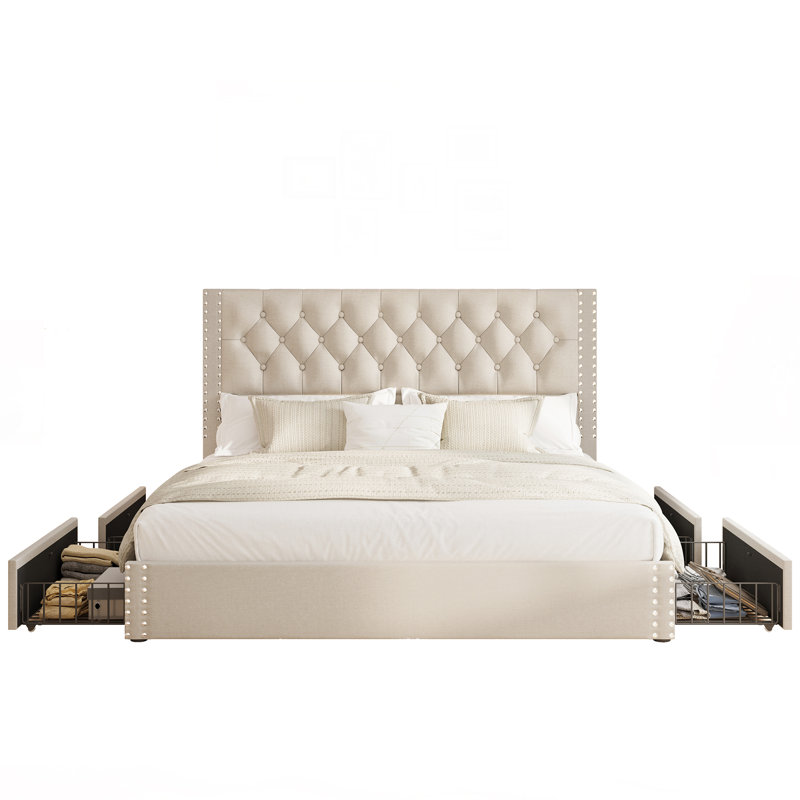 Kevyon Upholstered Platform Storage Bed