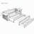 Wood Multifunctional Daybed with Removable Desk and Storage Drawers-591534405-591534402