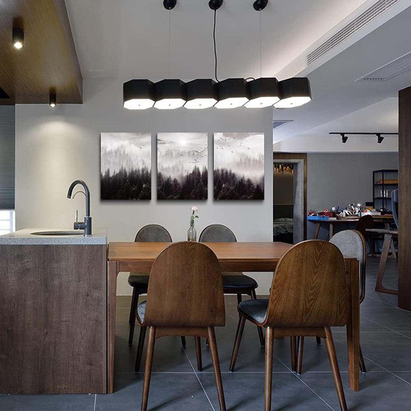 3 Piece Wrapped Canvas Print, 60 cm H x 40 cm W