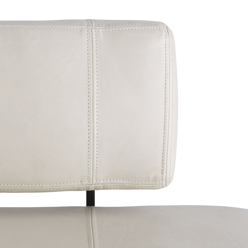 Tuck Leather Bench by Ray Booth