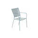 Lambertville Metal Outdoor Stacking Dining Armchair with Cushion