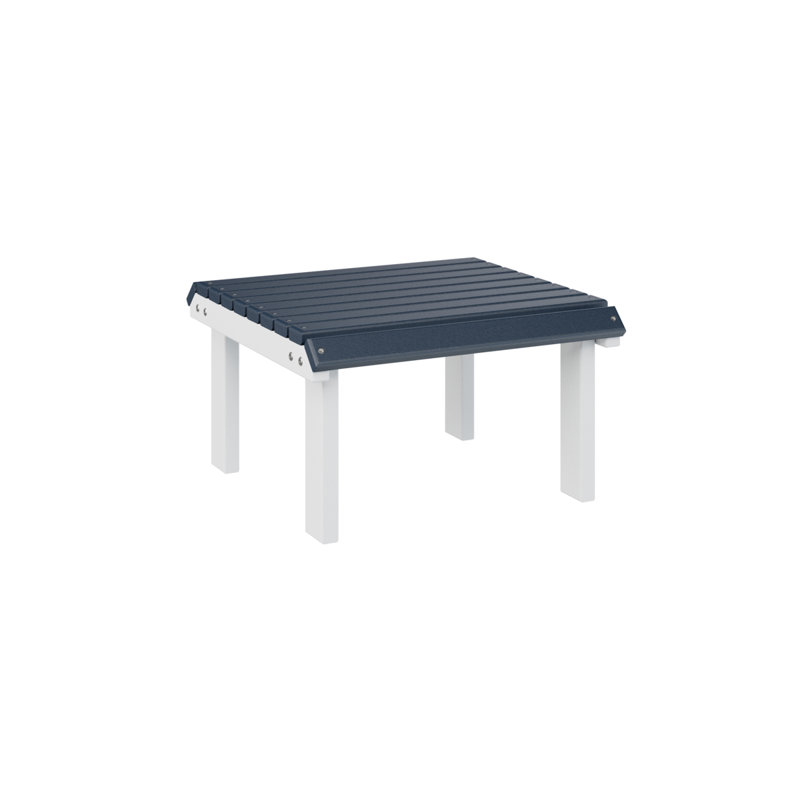  Dessus régulier bleu marine avec repose-pieds stationnaire blanc, Marine 