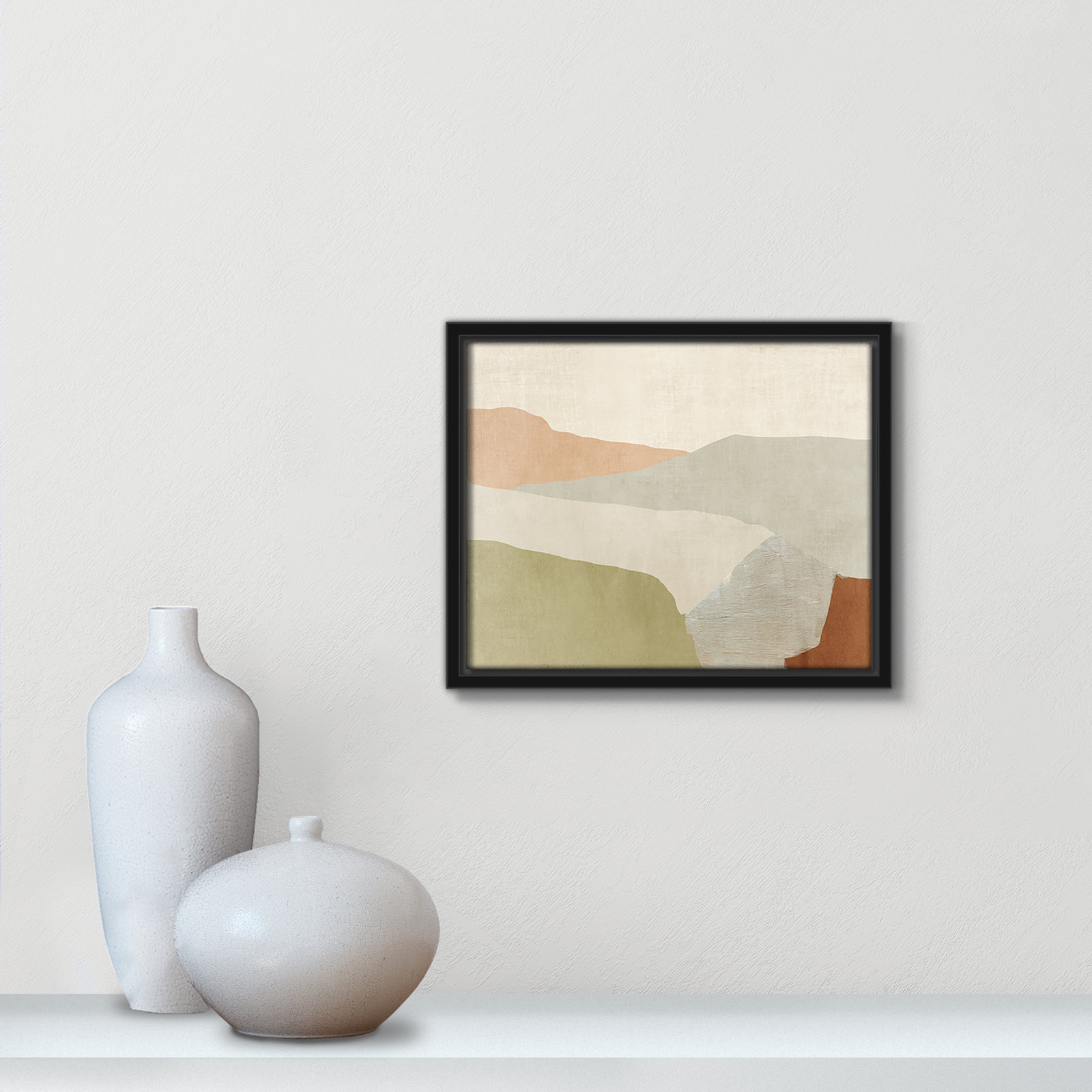Elspeth "Pastel Views" Painting, 9.5" H x 11.5" W, Black