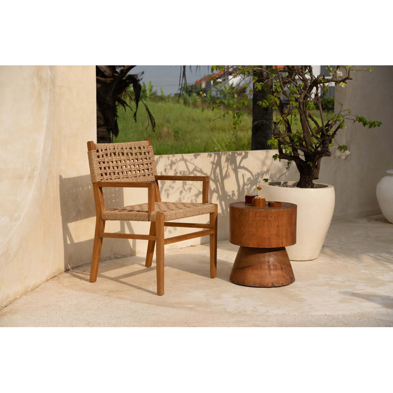 Jeddo Solid Wood Accent Stool