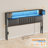 Storage Upholstered PU Headboard With LED Lights & Charging Station-1609409995-1609409999