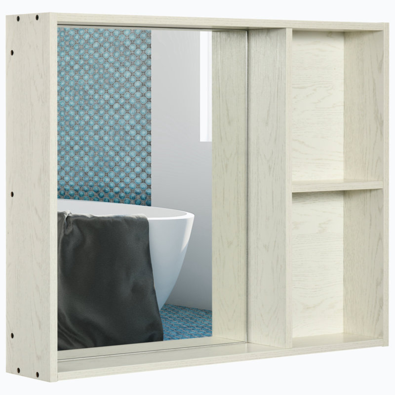 Armoire à pharmacie avec miroir 31,5 W 25,5 H Johntyler