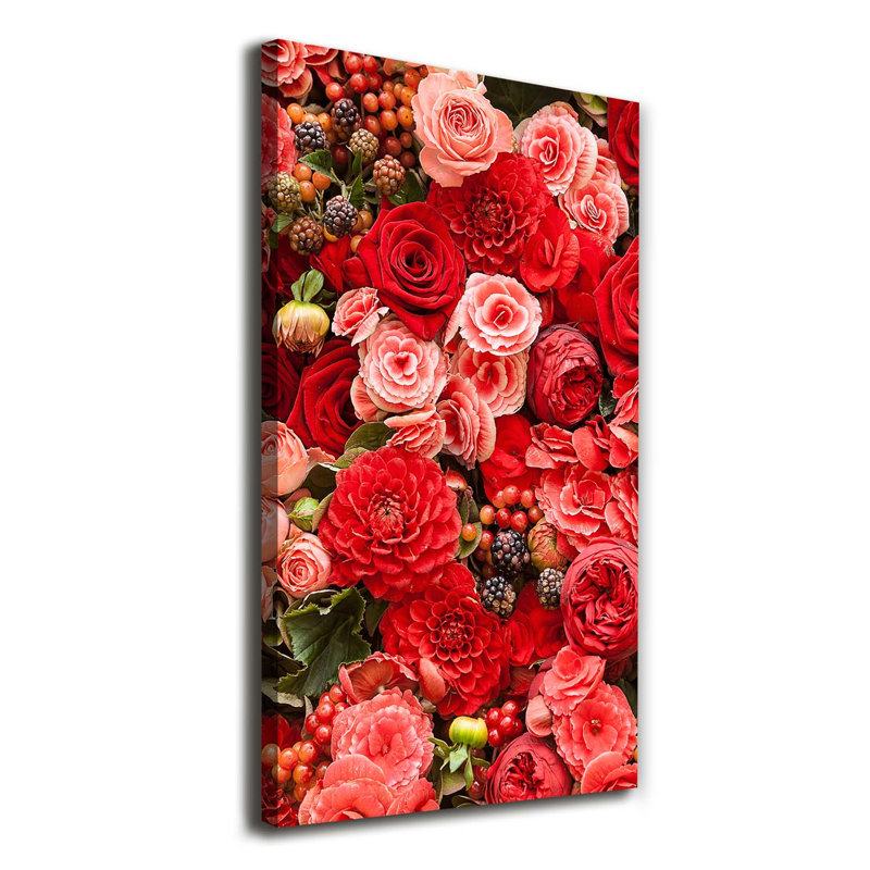 Bouquet Of Flowers - Wrapped Canvas Print, 120cm H x 60cm W