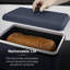 Tower Sera Bread Bin with Removable Lid, Carbon Steel Body, with Smoked Black Trim-98135835