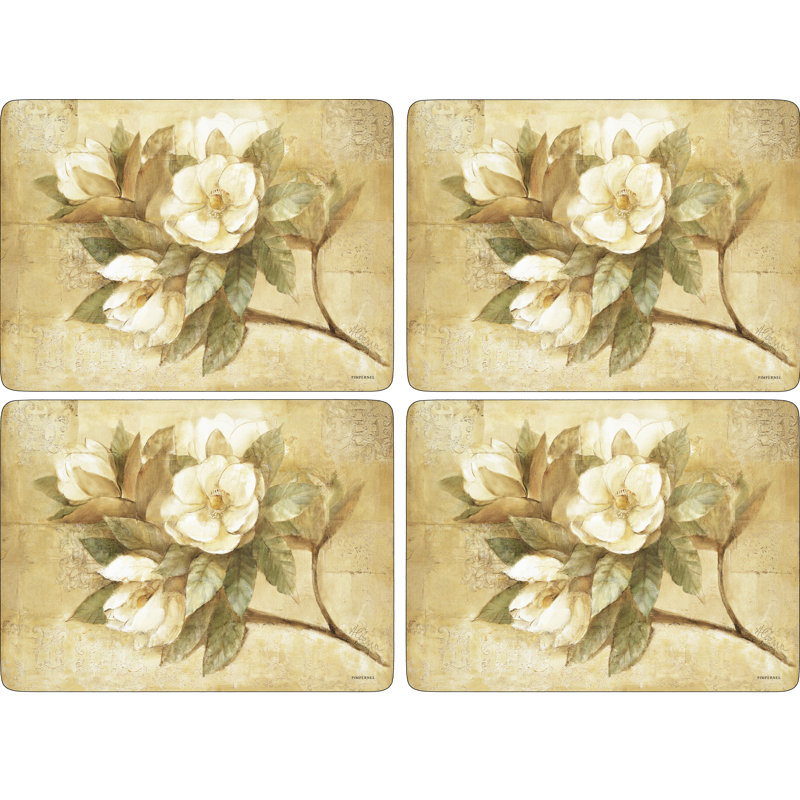 Pimpernel Sugar Magnolia Placemats 15.7 X 11.7"