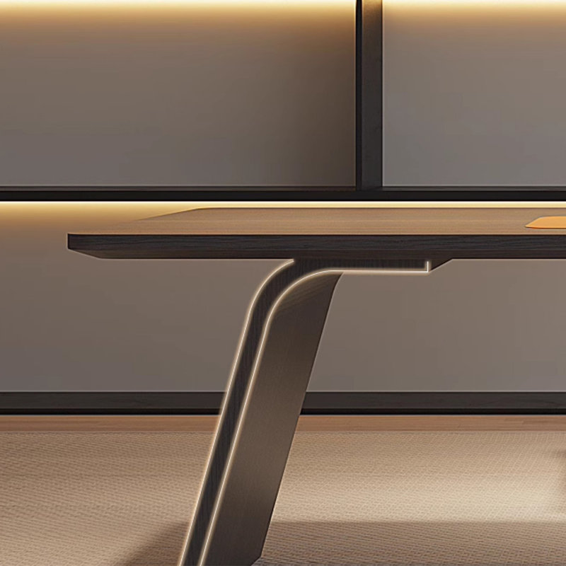 Bureau d'ordinateur moderne et luxueux, H 29,53 po x l 62,99 po x P 31,5 po