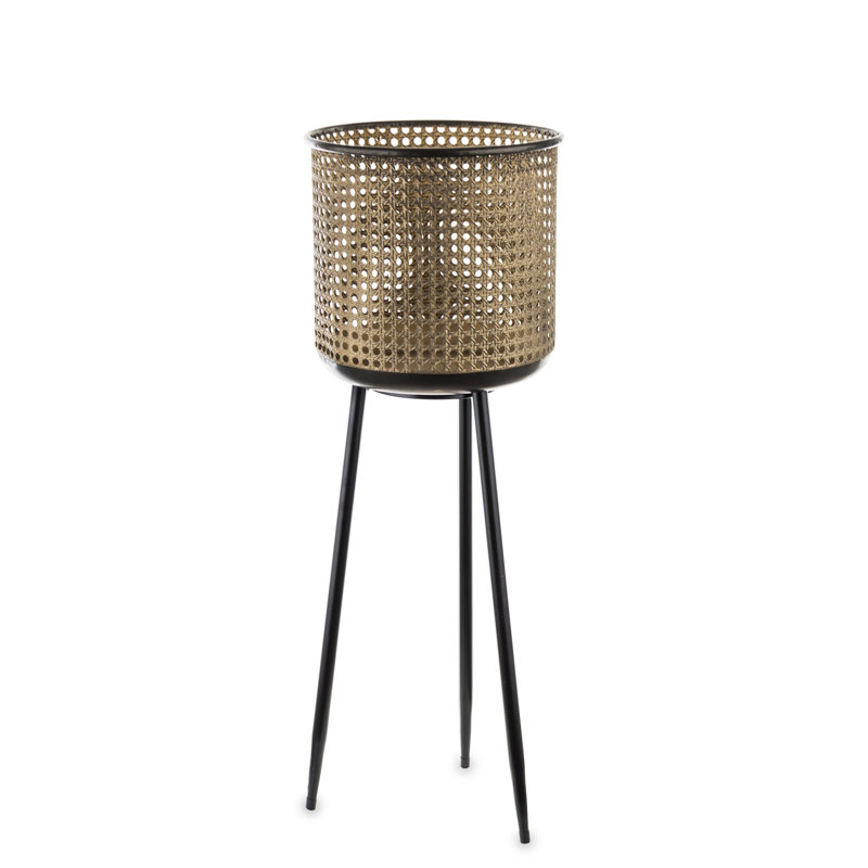 Aliane Metal Pot Planter, 69cm H x 25cm W x 25cm D